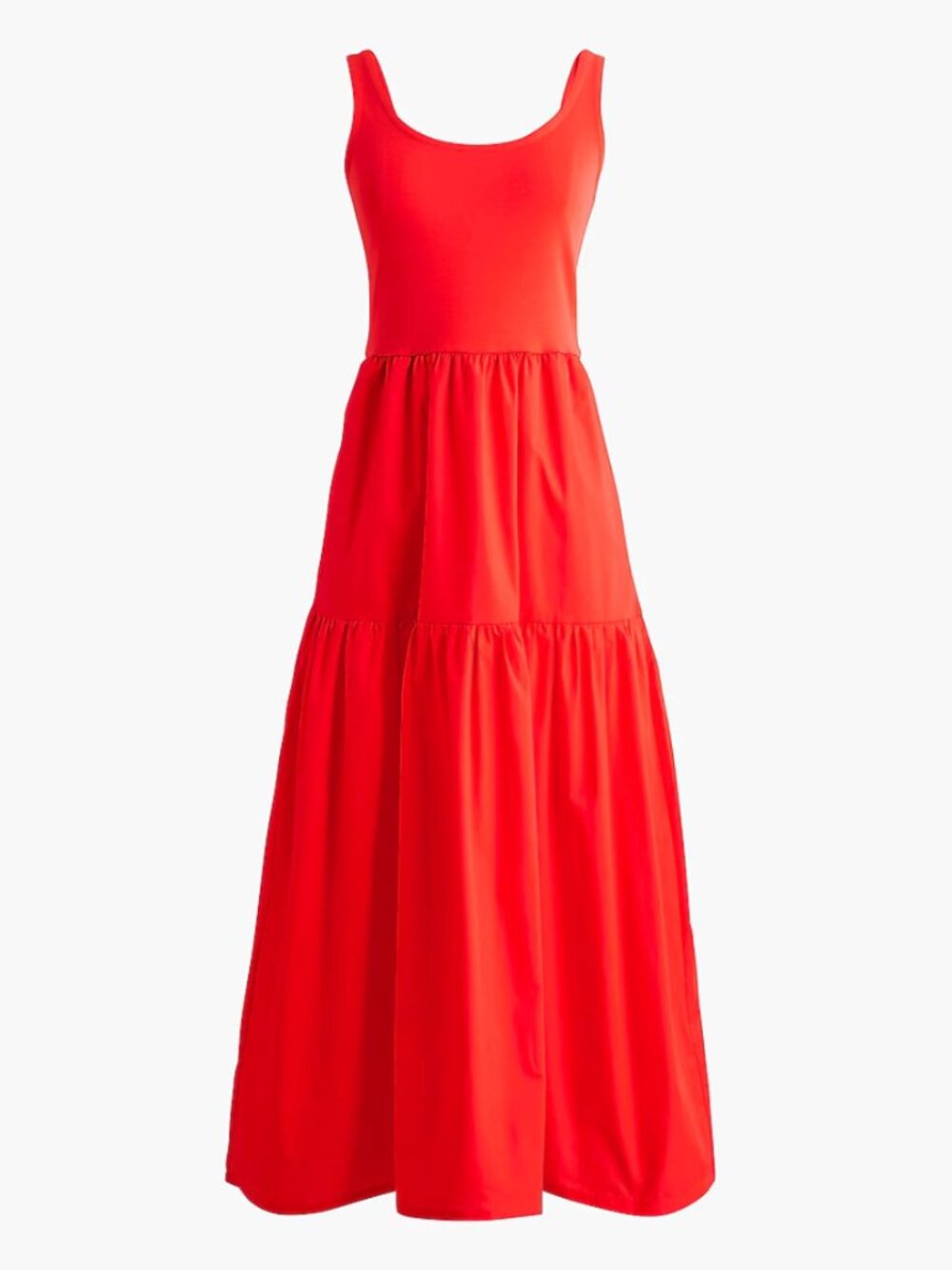 J. Crew Factory Petite knit tiered mixy maxi dress (XS) Brand New with Tags
